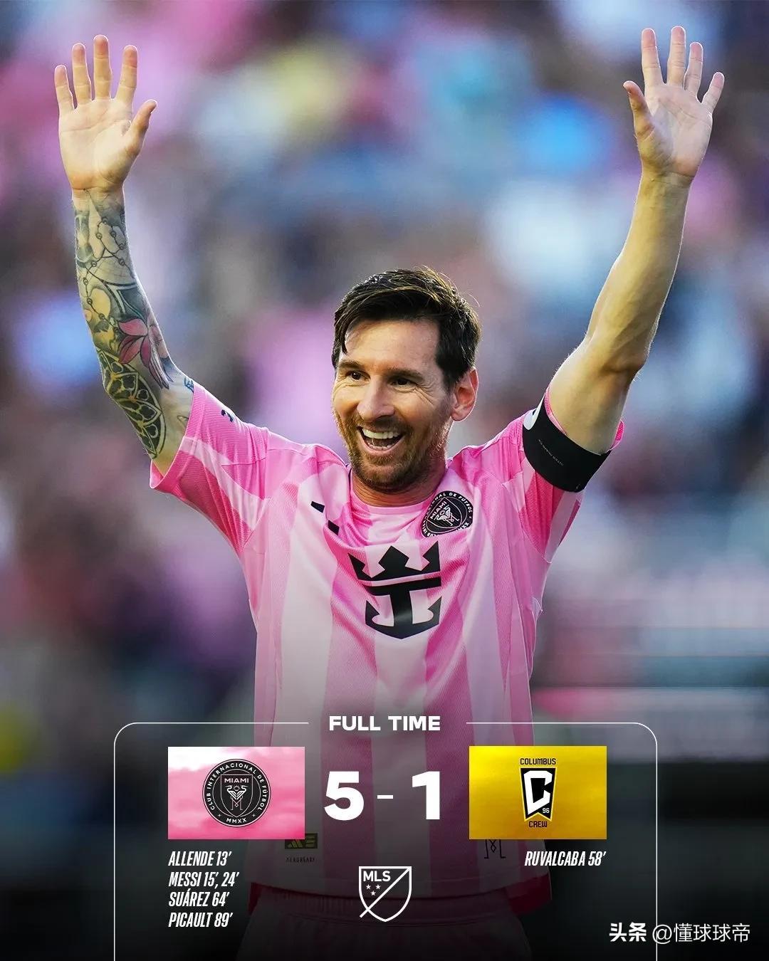 包含国际米兰横扫巴西，梅西送出助攻的词条