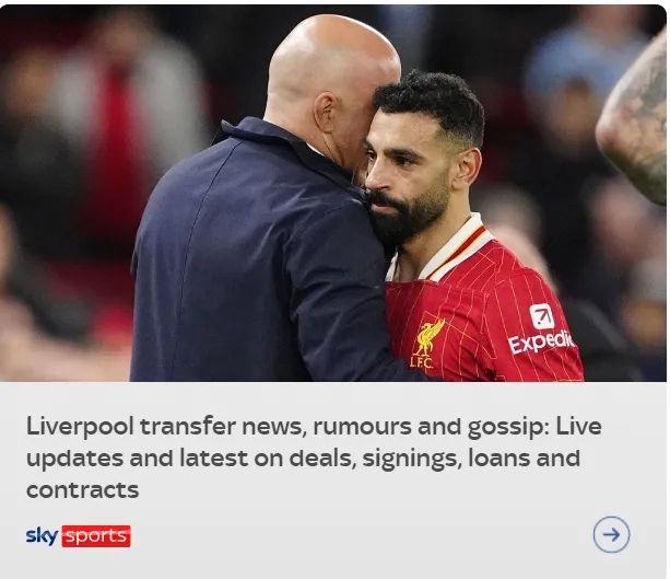 包含曼联碾压里昂，萨拉赫高光表现的词条